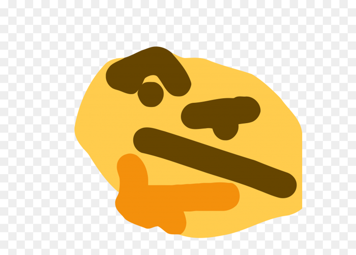 Thinking Emoji Meme, HD Png Download - vhv