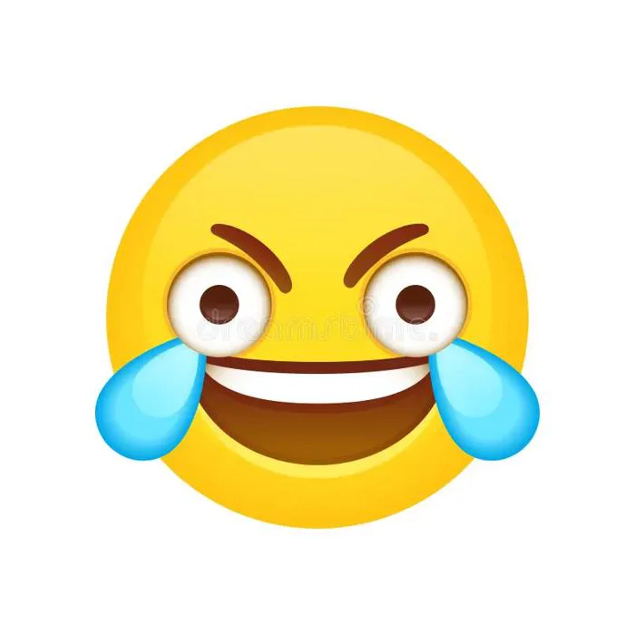 Open Eye Crying Laughing Emoji Stock Vector - Illustration of meme, comic:  125752428
