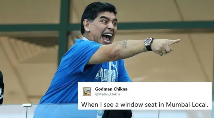 This photo of Diego Maradona celebrating at FIFA World Cup 2018 set desi memes in motion | Trending News - The Indian Express This photo of Diego Maradona celebrating at FIFA World Cup 2018 set desi memes in motion | Trending News - The Indian Express