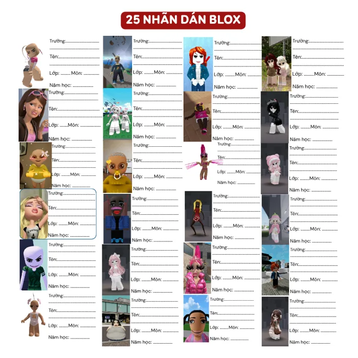 Nhãn Vở Roblox Slay Meme Free Fire Hottrend 2026- Nhãn Dán Sách set15/set25  Happy Birds | Shopee Việt Nam
