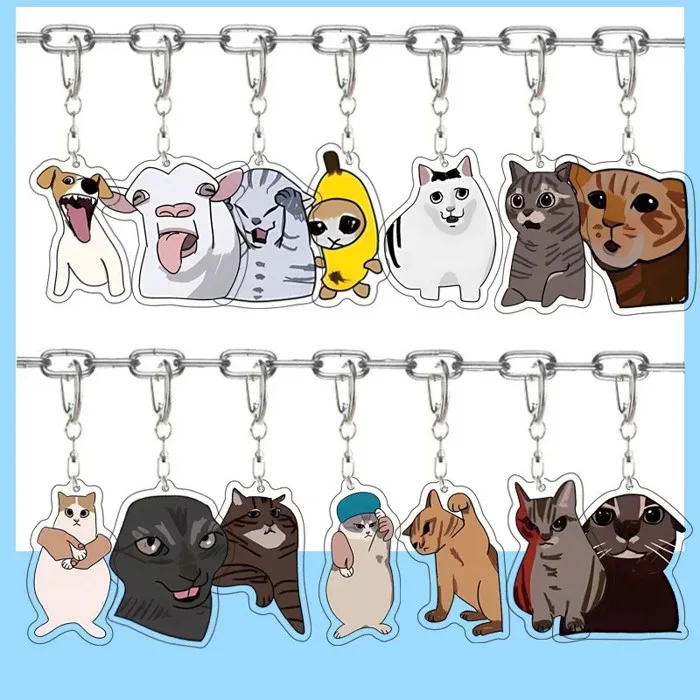 Móc khóa meme mèo hài hước Banana Cat El Gato mica acrylic phụ kiện trang  trí túi xách ba lô cute độc lạ làm quà tặng | Shopee Việt Nam