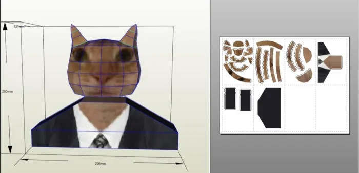 Papercraft gato meme by Edurdoxdd on DeviantArt