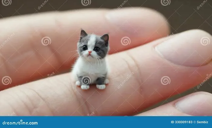 Comical Tiny Kitten, Perfect for Meme Imagery, Cat on Finger Stock  Illustration - Illustration of animal, expression: 330009183