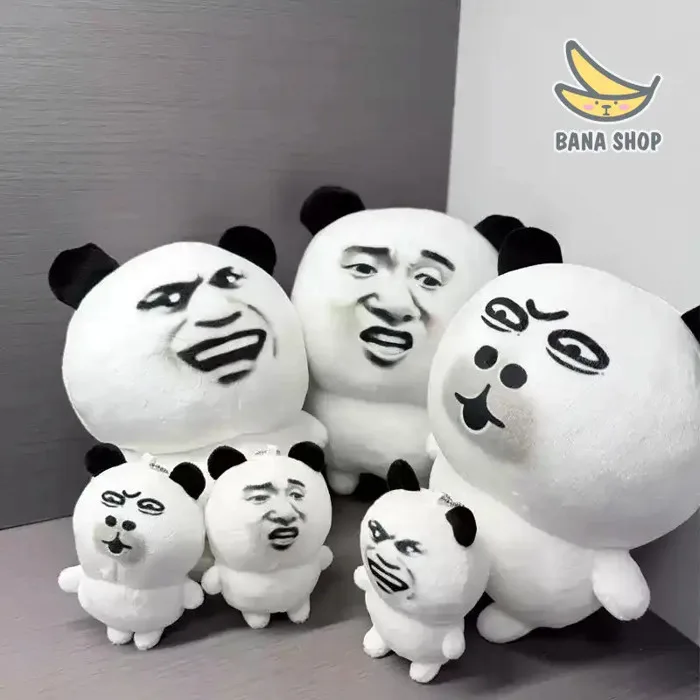 Gấu bông với khuôn mặt meme gấu trúc. Gấu trúc Weibo Biaoqingbao siêu dễ  thương. | Shopee Việt Nam