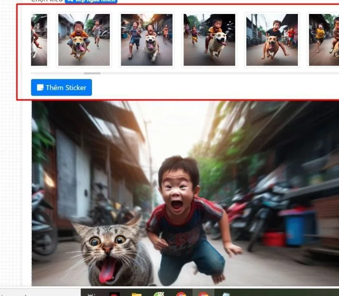 Hướng dẫn cách ghép mặt mình vào Runmeme, tạo ảnh rượt đuổi thú vị