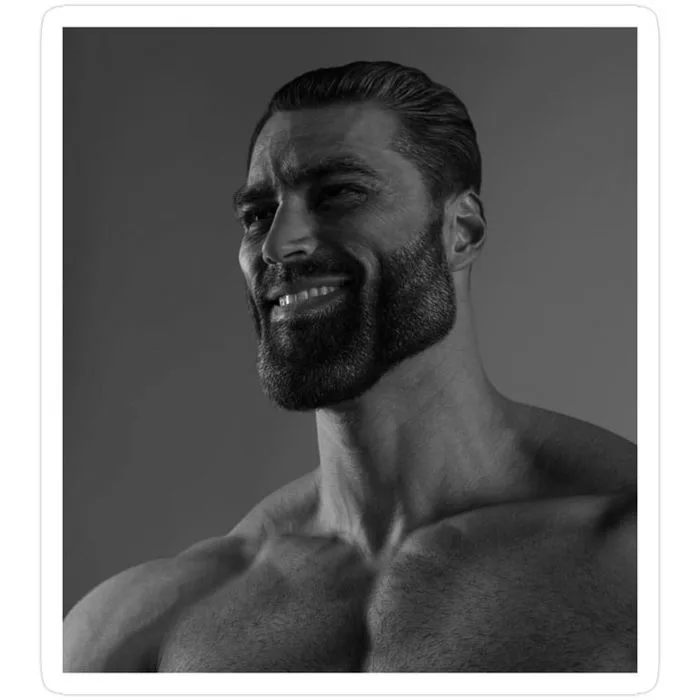 Chad Image | Funny Profile Pictures | Sigma male, Giga chad, Gym