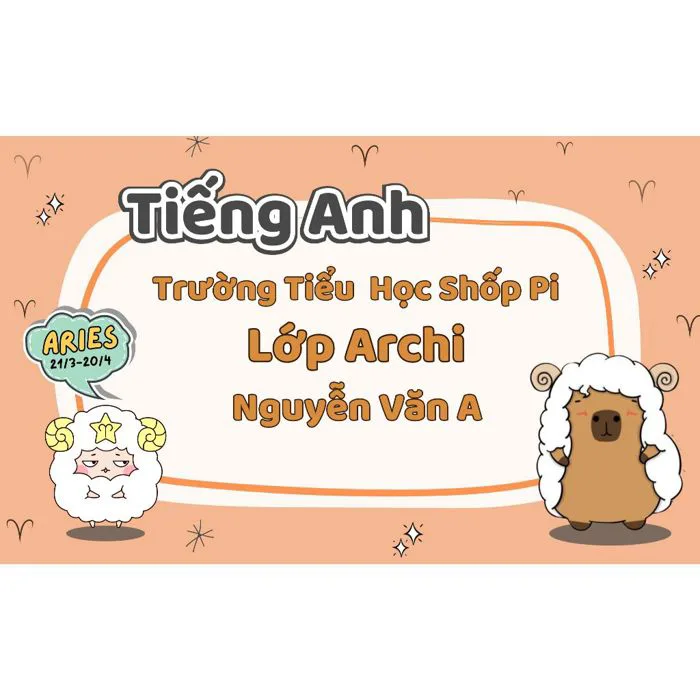 Set 10 nhãn vở IN THEO YÊU CẦU style Capybara cung hoàng đạo decal in sắc  nét | Shopee Việt Nam