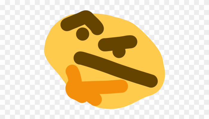 14cohr2 - Thonking Emoji Meme - Free Transparent PNG Clipart Images Download