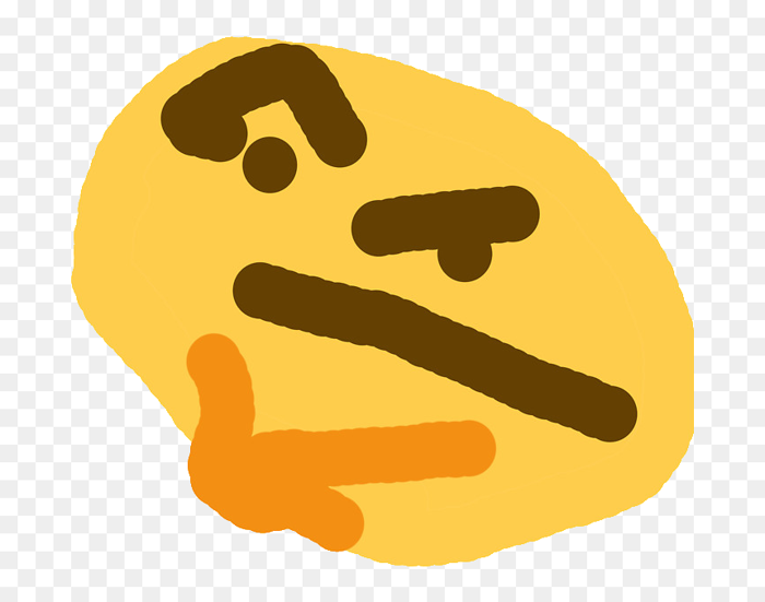 Thinking Emoji Meme, HD Png Download - vhv