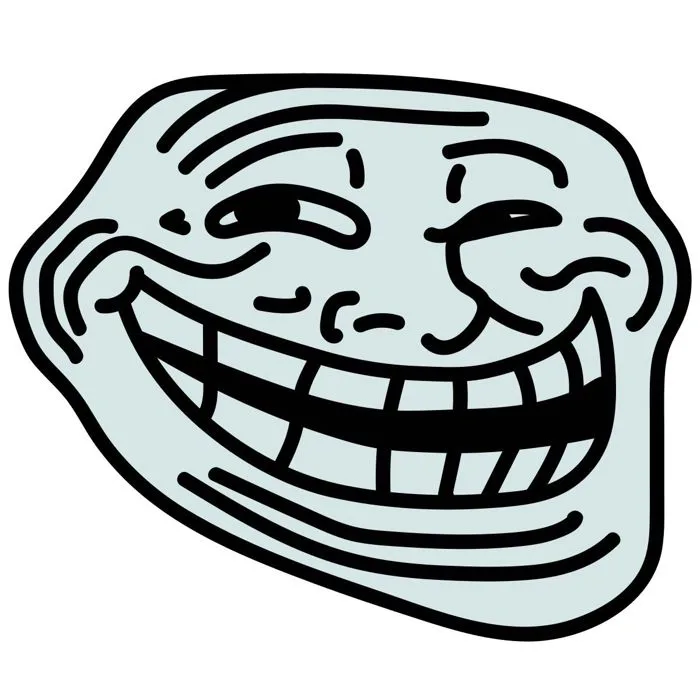 Trollface aesthetic icon in PNG, SVG