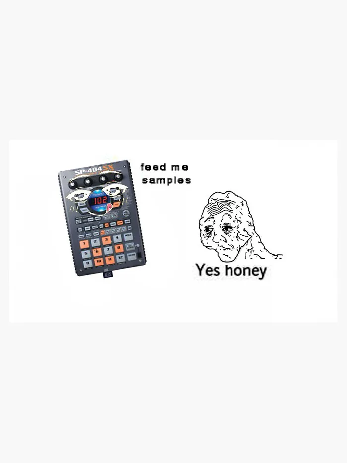 sp404 meme sticker - lofi / lofi hip hop / sampler / producer