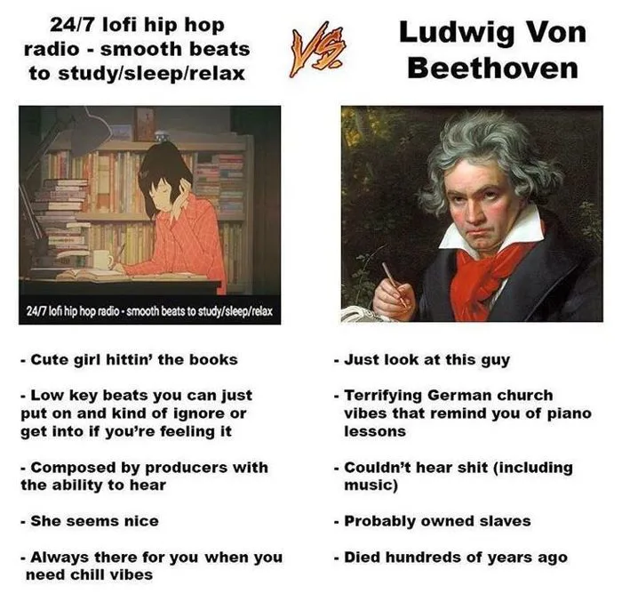 LoFi Hip Hop girl vs some old crusty german man
