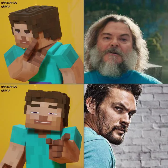 Minecraft Movie Steve Meme by justinpritt16 on DeviantArt