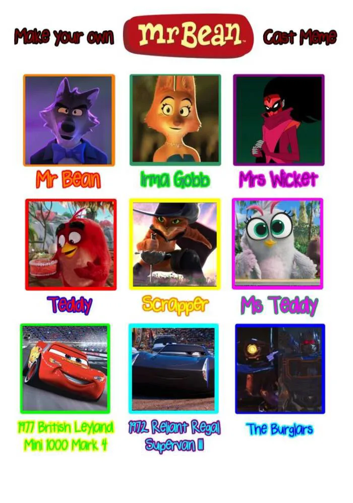 Mr Wolf (Mr Bean) Cast Meme by Smaloney10 on DeviantArt