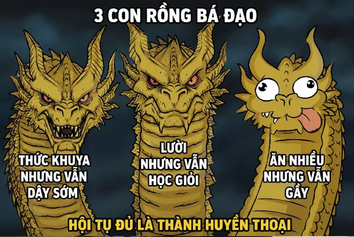 156+ Meme 3 Con Rồng 4 Đầu ảnh chế siêu hài bựa lầy