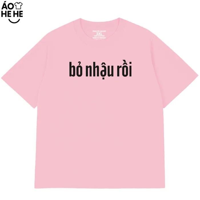 Áo Ăn Nhậu Hài Hước Bỏ Nhậu Rồi Nữa Áo Câu Nói Text Vui Vẻ Độc Lạ Meme Form Rộng Nam Nữ Cotton 250gsm | Shopee Việt Nam