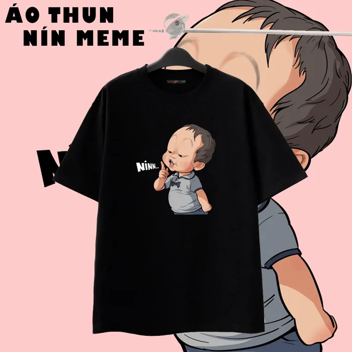 Áo Thun Unisex Mẫu In Nín MEME HOTTREND Chất Cotton 100% Co Giãn | Shopee Việt Nam