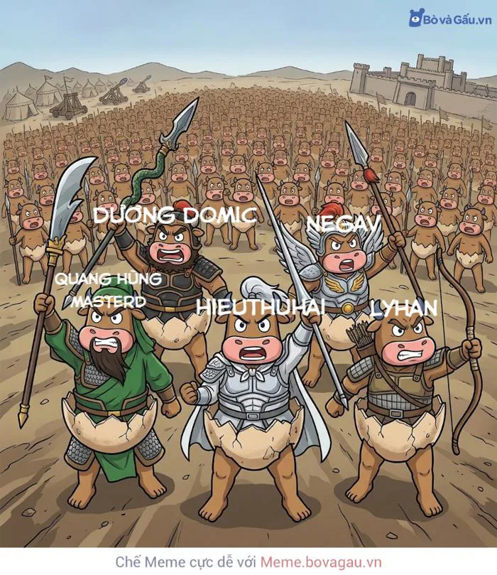 Meme bé trai nói 