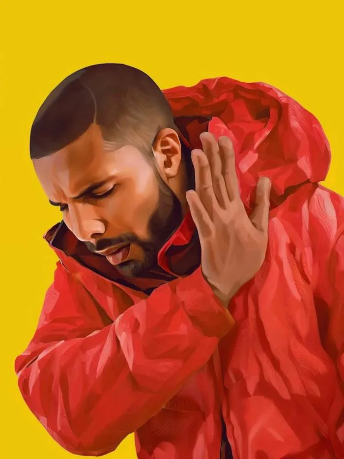 Drake Meme Drakeposting No Art Print by Lootprint – Fy!