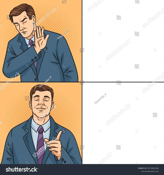 No Yes Businessman Meme Pinup Pop: Vector có sẵn (miễn phí bản quyền) 2373493139 | Shutterstock