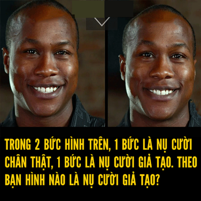 Nụ cười nào là giả tạo?