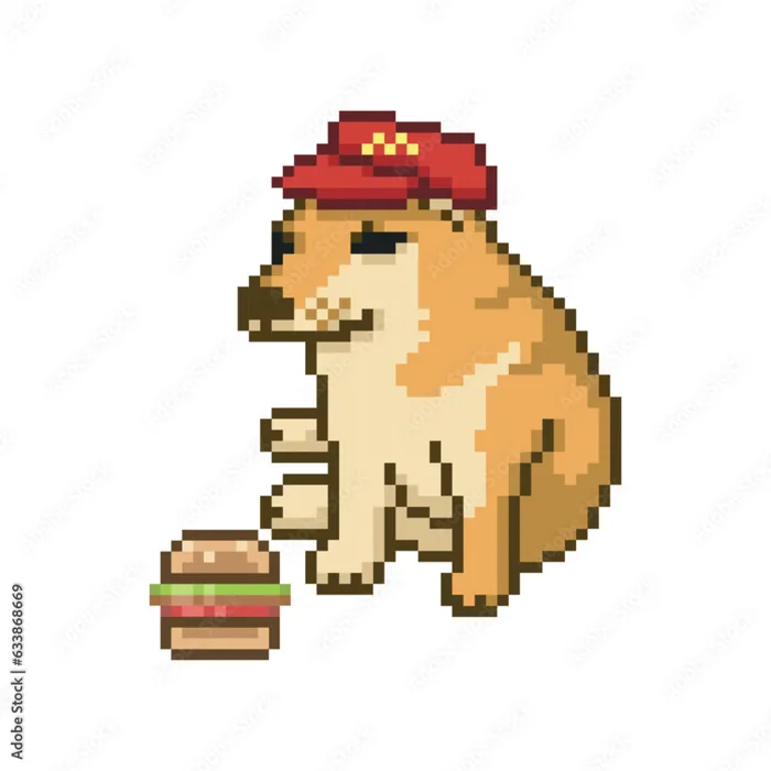 Photography Poster Working dog, pixel art meme | Wall Art | Europosters