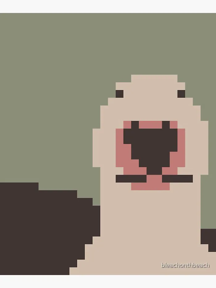 Walter Meme Dog Pixel Art