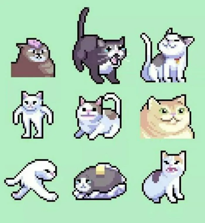 Pixel cat memes : r/PixelArt
