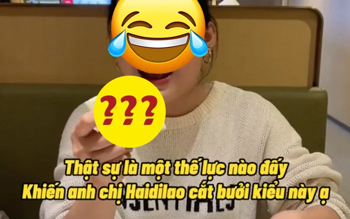 Cô gái thắc mắc về kiểu bổ bưởi 