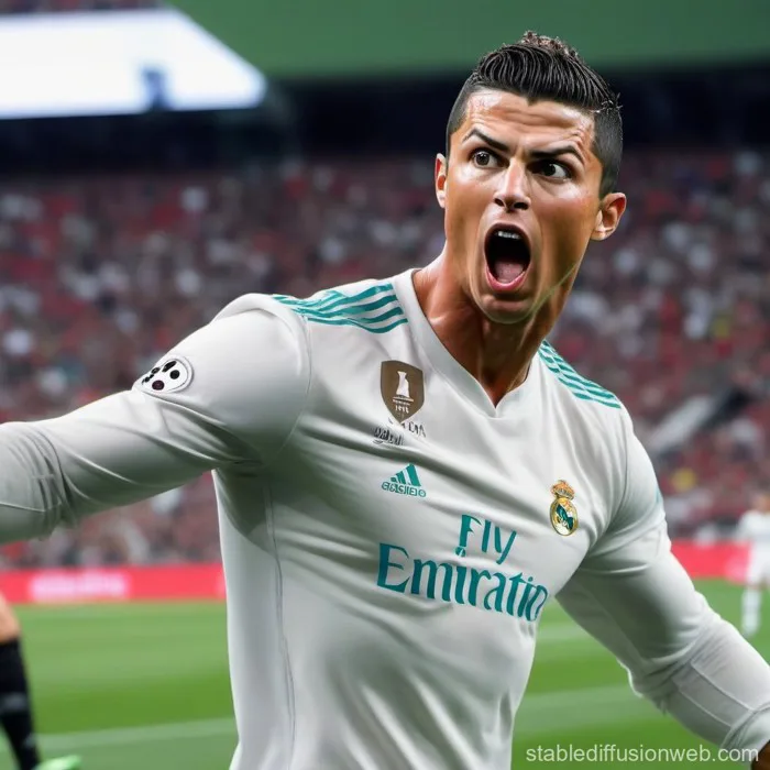 Cristiano Ronaldo's Intense Mewing Meme | Stable Diffusion Trực tuyến