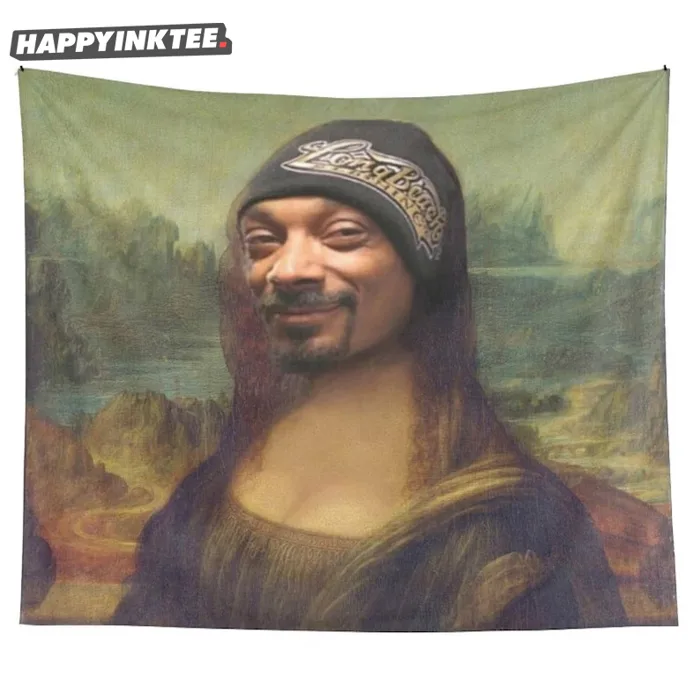 Artwork Tapestries Snoop Dogg Wall Tapestry Snoop Dogg Mona Lisa Meme Funny  Wall Tapestry
