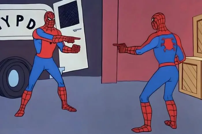 Spider-Man pointing meme​: pha “chỉ điểm