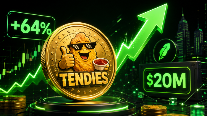 Giá TENDIES tăng 64% khi đồng meme trên Robinhood Chain vượt mốc 20 triệu  USD| KuCoin