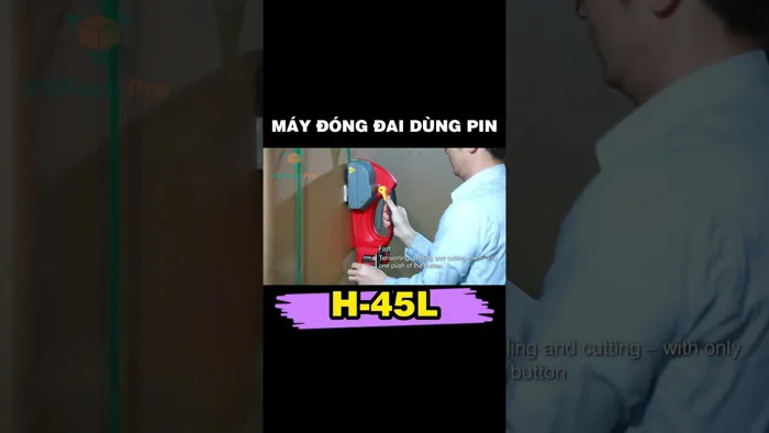 Máy đóng đai dùng pin cầm tay Transpak H-45L #shorts #maydongdai - YouTube