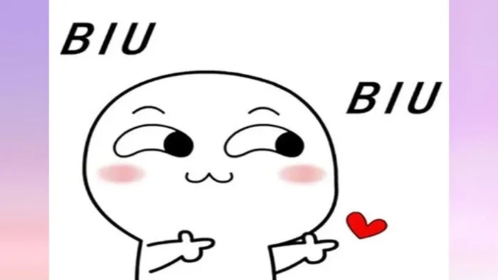 Meme thả tim thể hiện sự yêu thương quý mến của người gửi