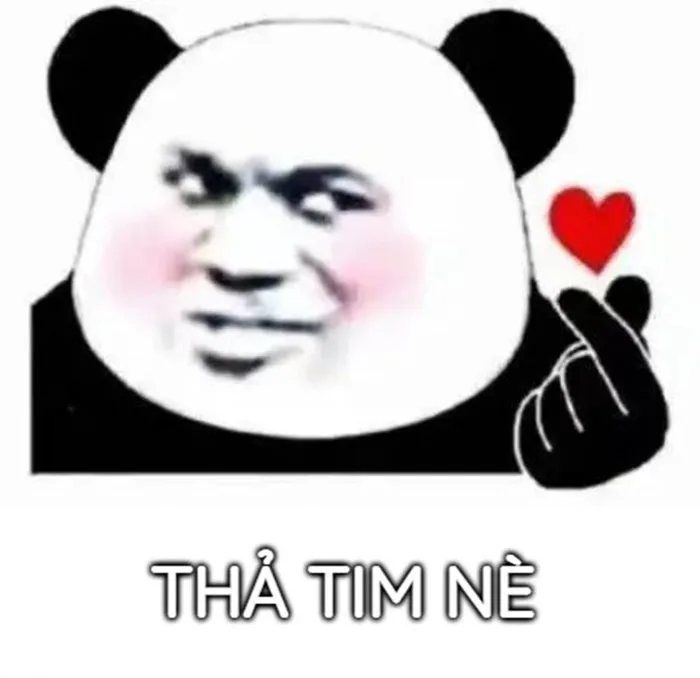 Tổng hợp meme thả tim hài hước, cute, đáng yêu