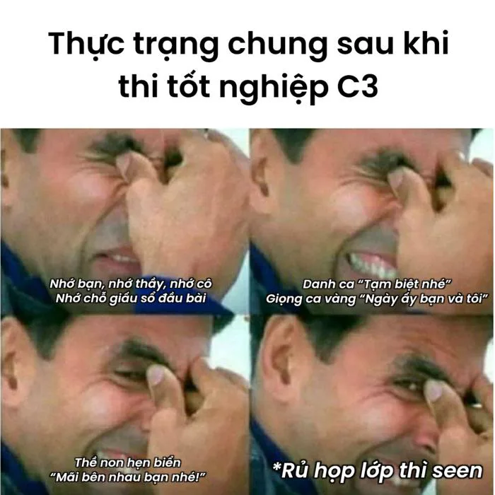 Meme Thi Cử Cực Hài Dành Cho Team Ôn Thi Trong Nước Mắt