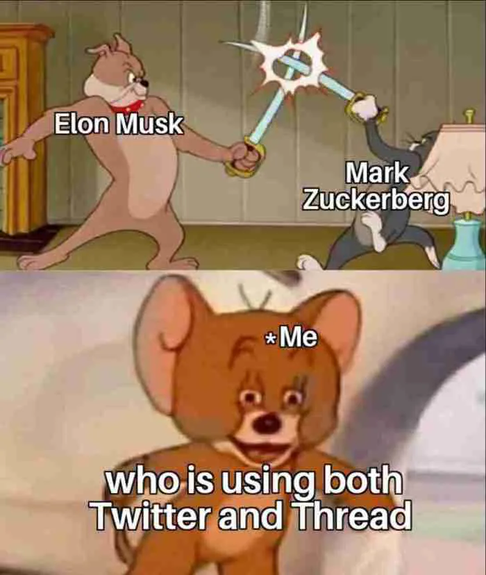 Collection of Best TWITTER VS THREADS MEMES