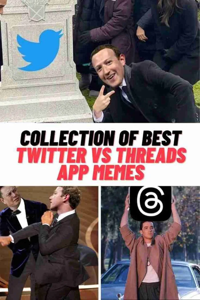 Collection of TWITTER VS THREADS APP MEMES
