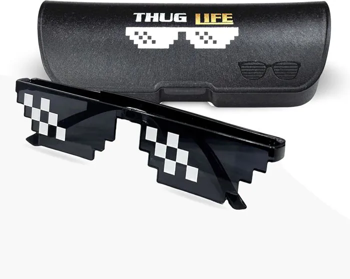 Goelite Thug Life Party Glasses, With Protection Box, Meme Gangster Gangsta  Life Funny Novelty Shades, Photo Props Unisex Sunglasses : Amazon.in:  Clothing & Accessories