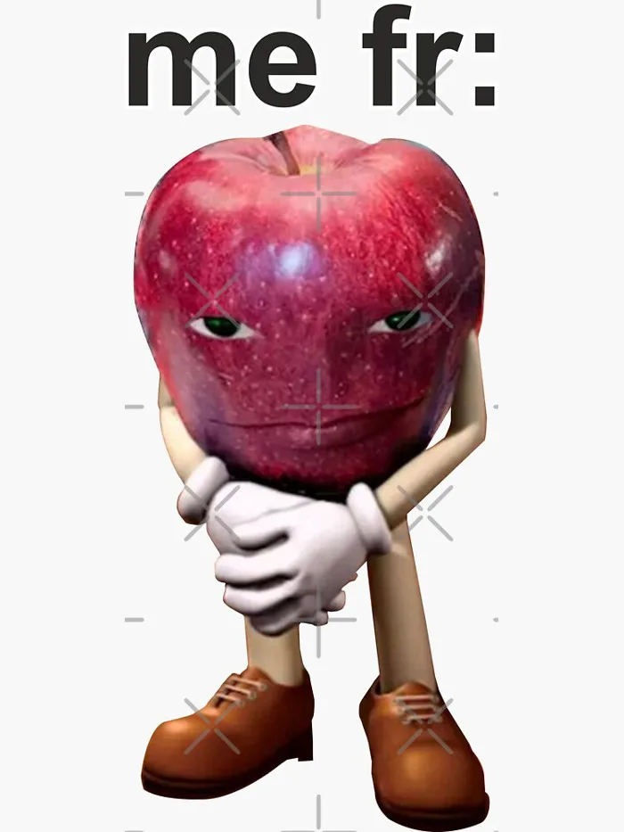 Ohio rizz apple, apple meme from TikTok.