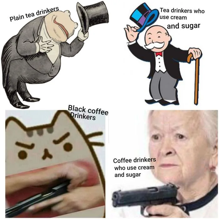 Hey, thế là tớ làm cái meme này, tự nhiên nghĩ ra lúc đang uống trà ấy,  mong là mấy cậu thích nha! : r/memes