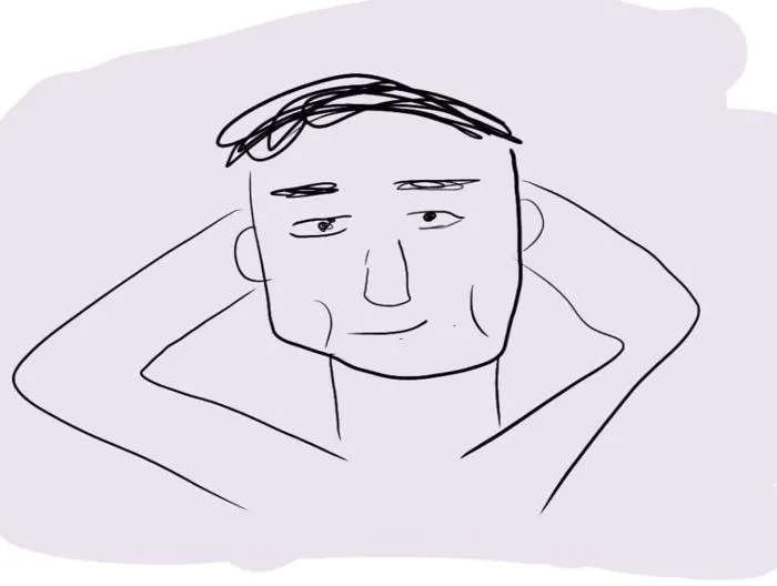 Ảnh meme của một anh chàng với hai tay sau gáy : r/KnowYourMeme