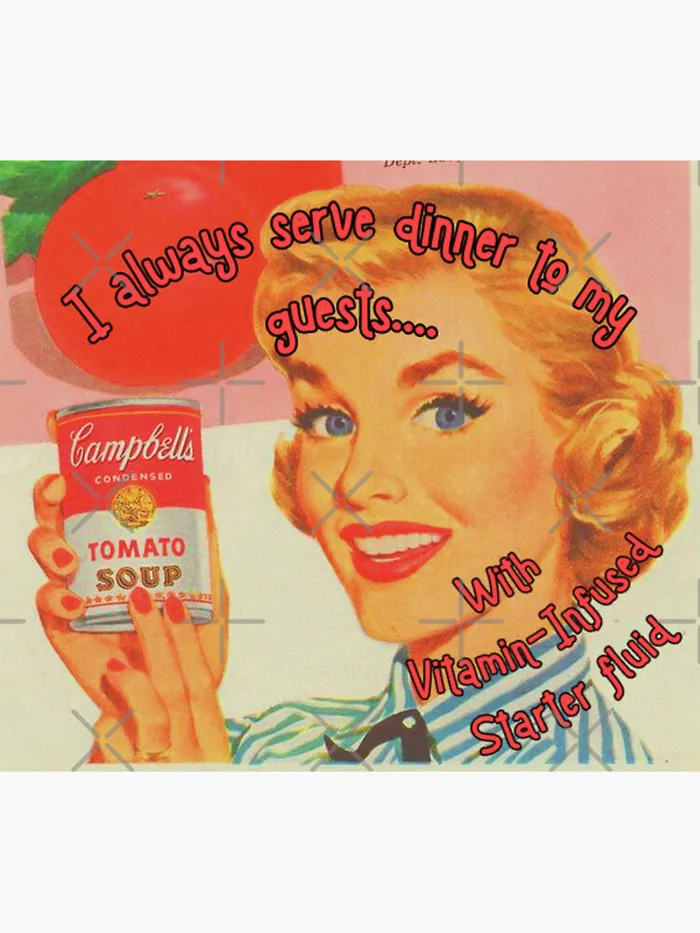 Vintage 50s Retro Mid-Century Funny Sarcastic Woman Quote Meme