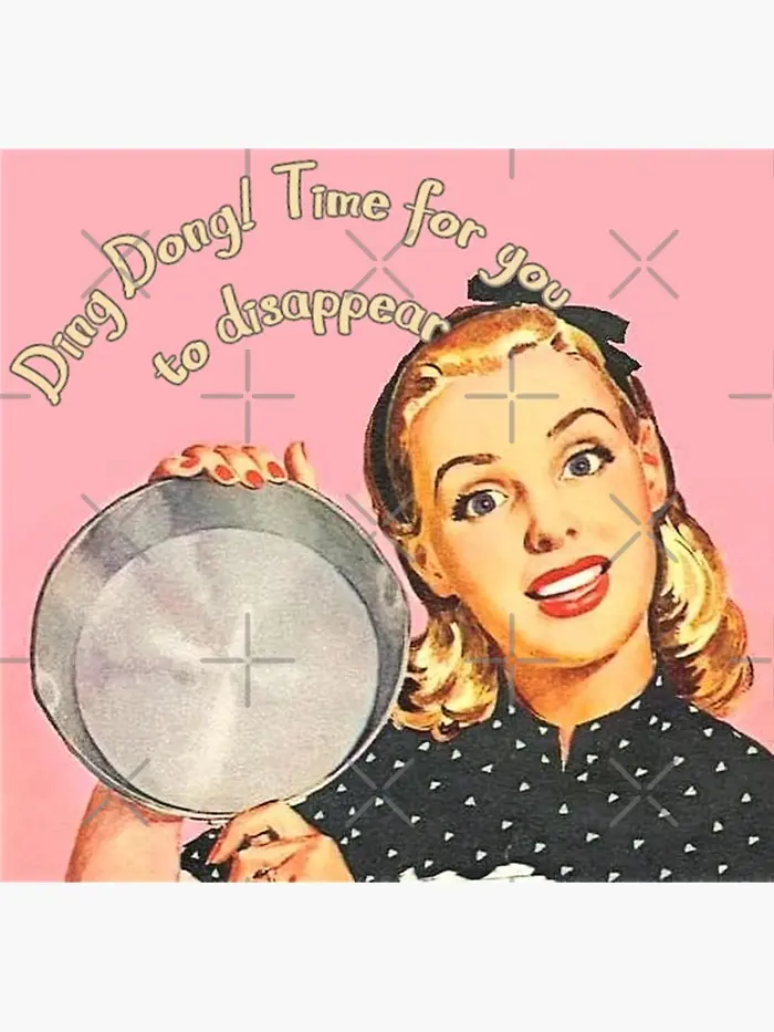 Vintage 50s Retro Mid-Century Funny Sarcastic Woman Quote Meme